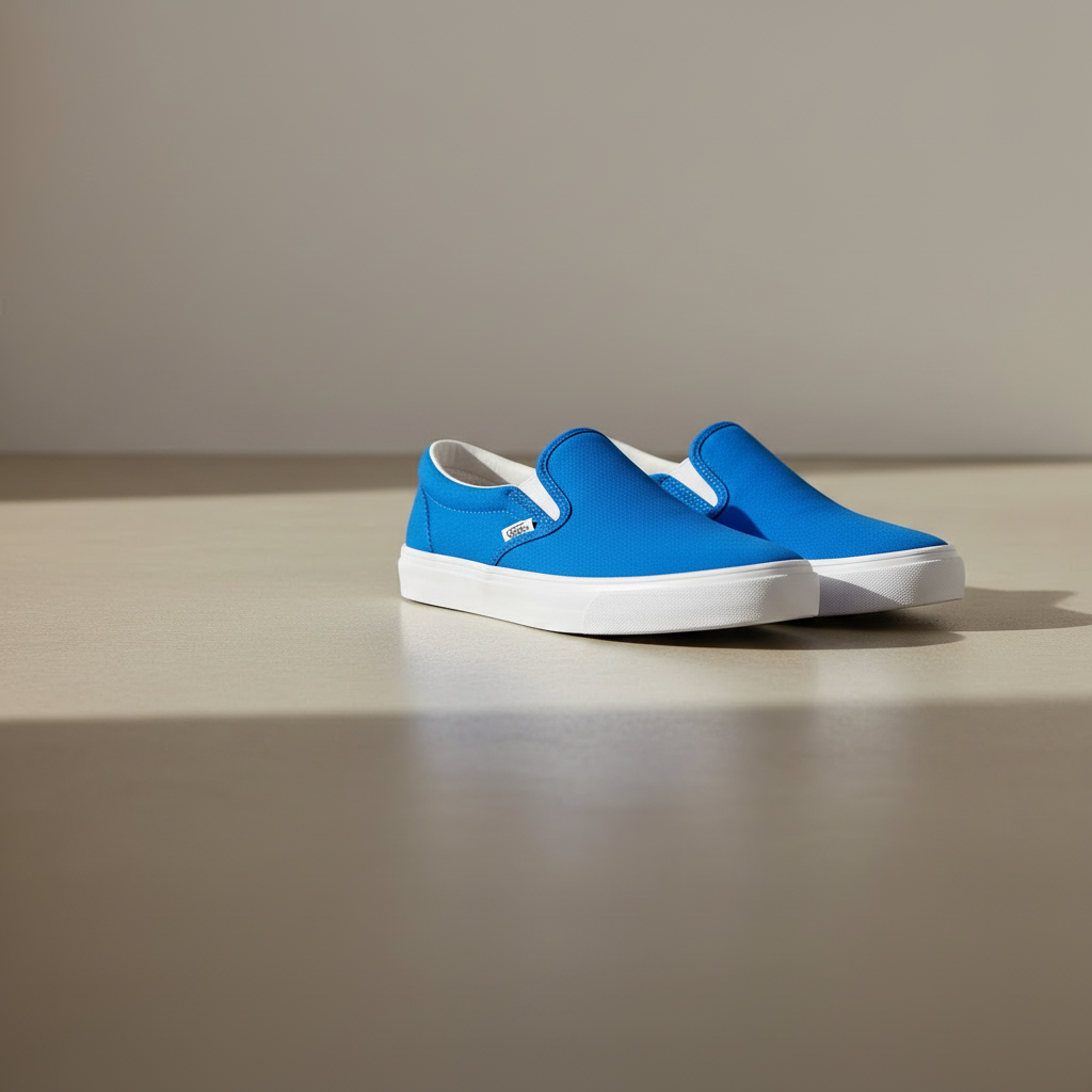 Blue Sneakers Clean Studio
